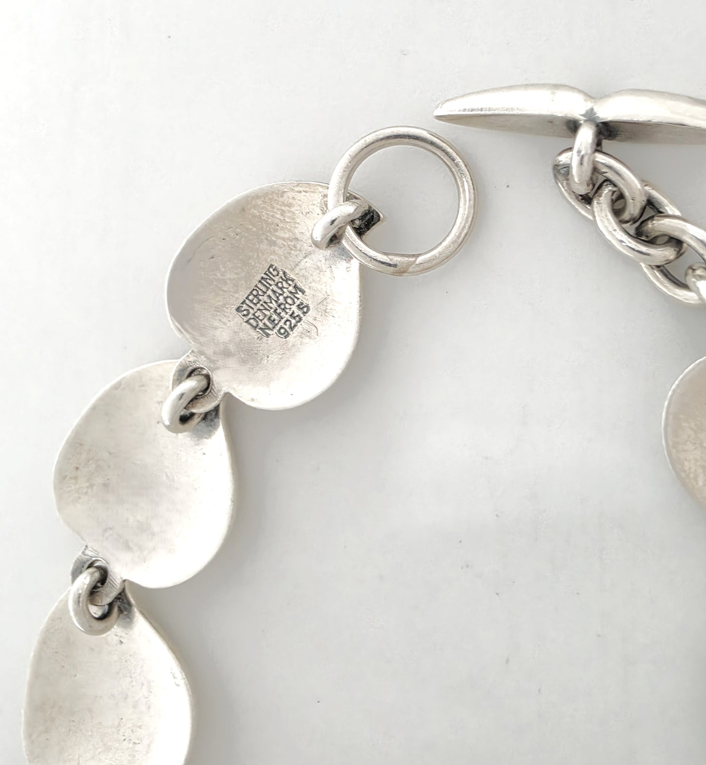 Niels Erik From of Denmark Sterling Modernist Link Bracelet Circa 1940s/1950s