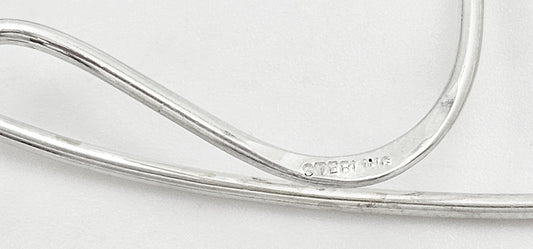 Bacon Jewelry Rare Designer Bacon Sterling Modernist Abstract Brooch 1950/60s Large
