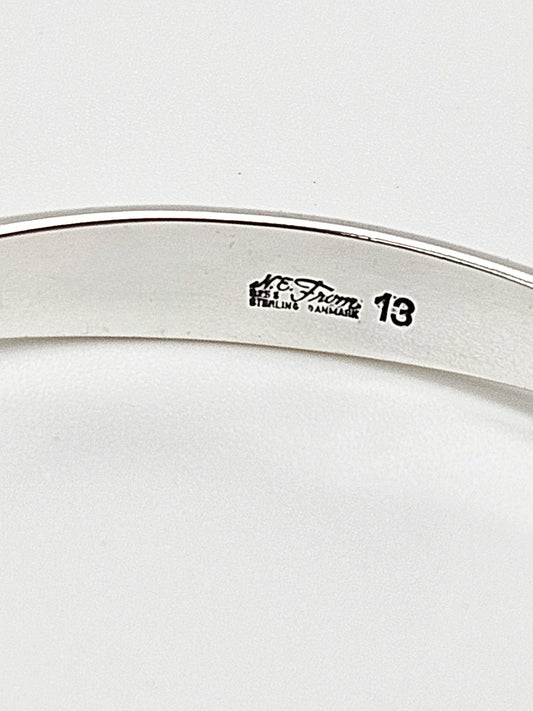 Niels Erik From Jewelry Designer Niels Erik From Denmark Sterling Modernist Bracelet C. 40s/50s