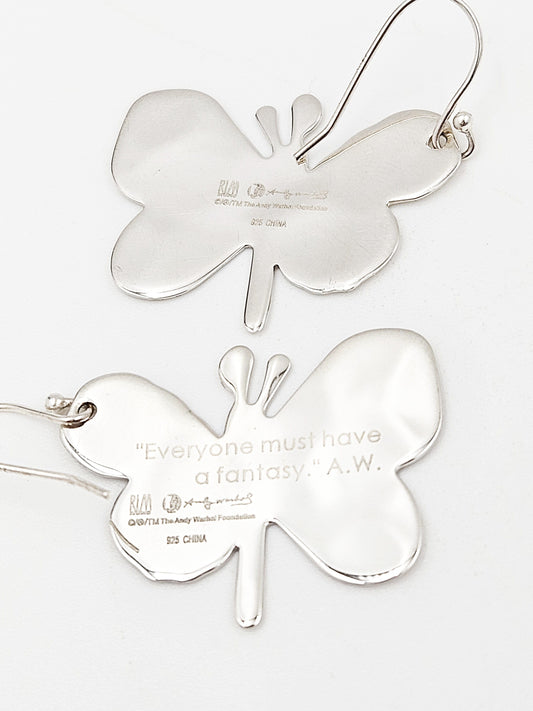 Robert Lee Morris Jewelry RLM Andy Warhol Butterfly Earrings