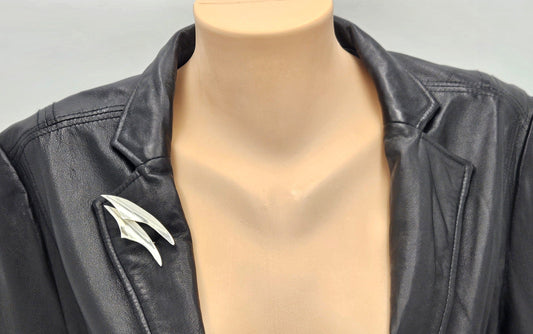 Ulrich Design Jewelry Denmark Ulrich Design Retro Atomic Modernist Sterling Silver Brooch Ca. 1950s