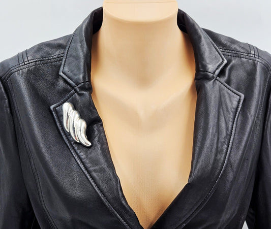 Zina Jewelry Designer Zina Sterling Modernist Brooch