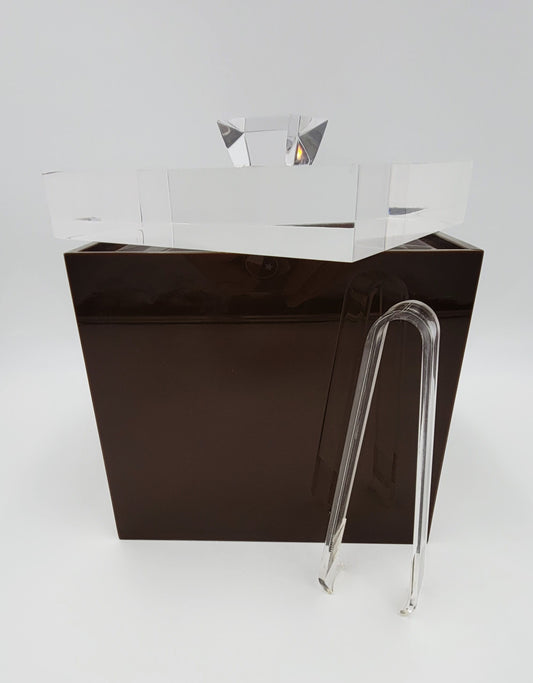 Alessandro Albrizzi Barware Superb Vintage Solid Lucite Alessandro Albrizzi Italy Ice Bucket