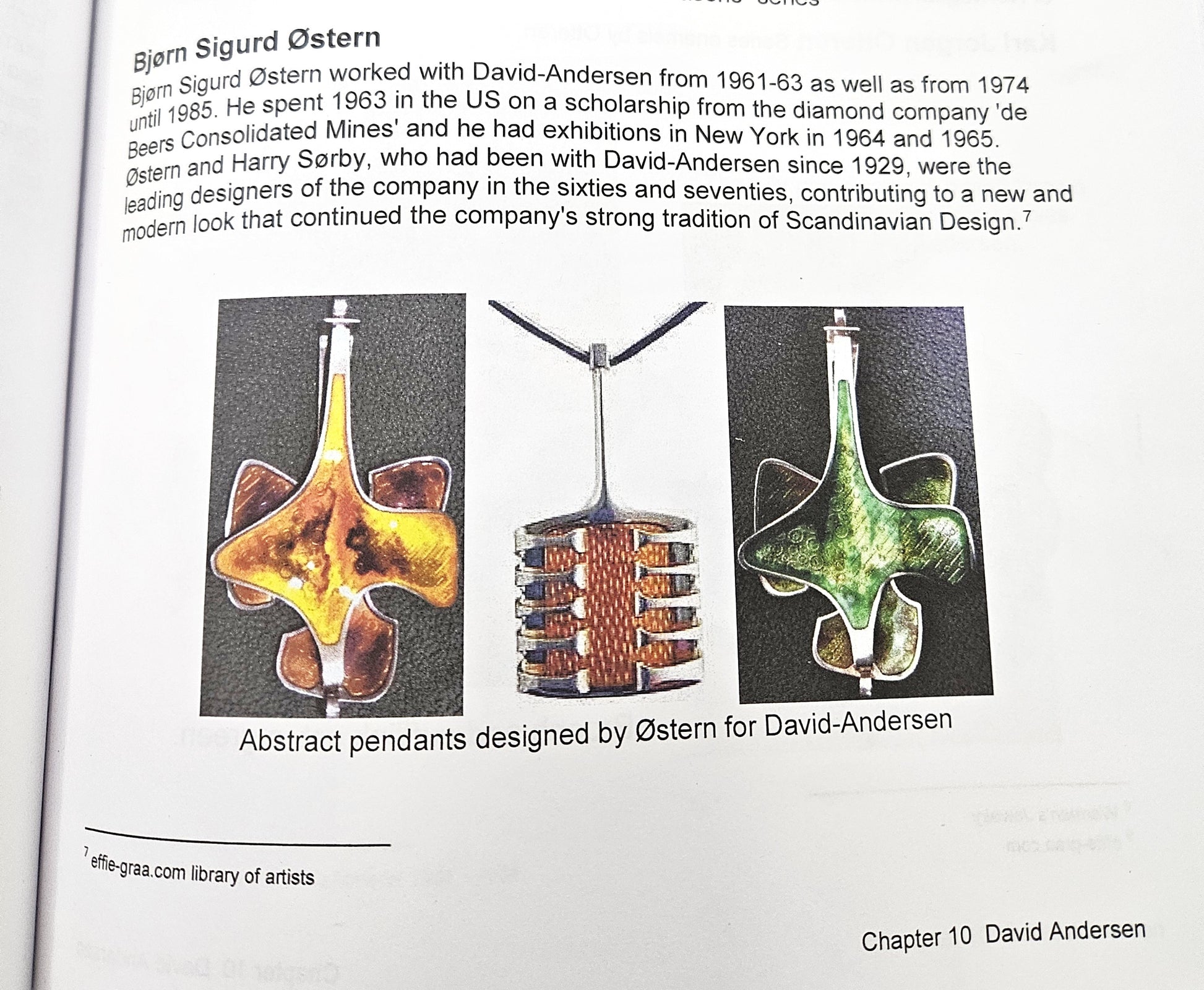 David Andersen BSO Norway 925 Enamel Modernist Statement Necklace 1960s, multicolor, silver, purple - image 10 of 10