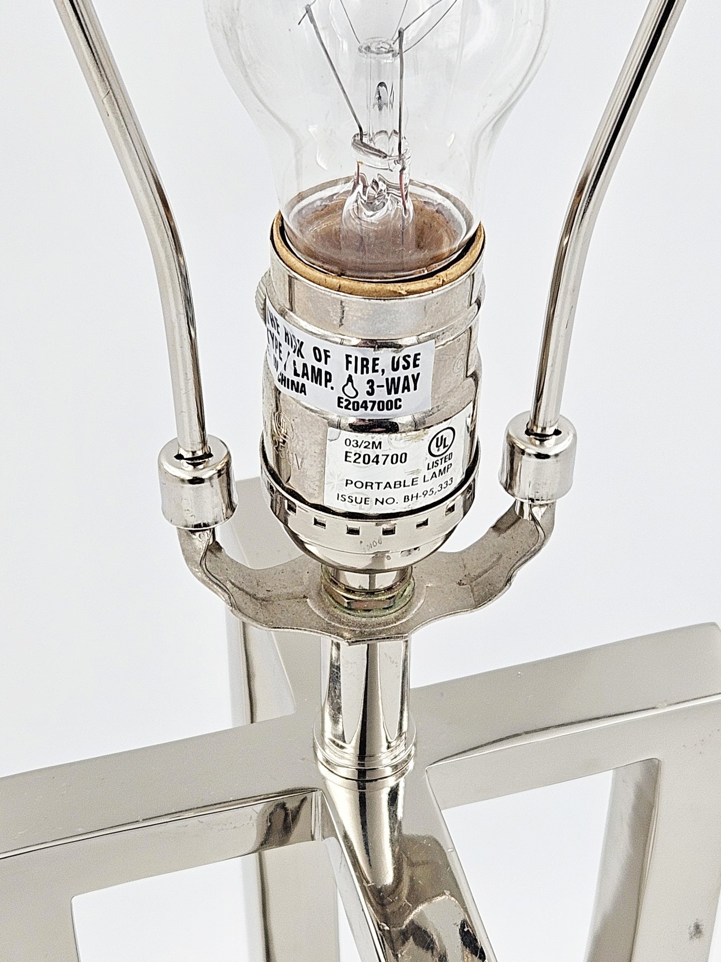 Designer Stiffel Sleek 4 Sided Tall Modernist Chrome Table Lamp Circa 1980's - image 5 of 10