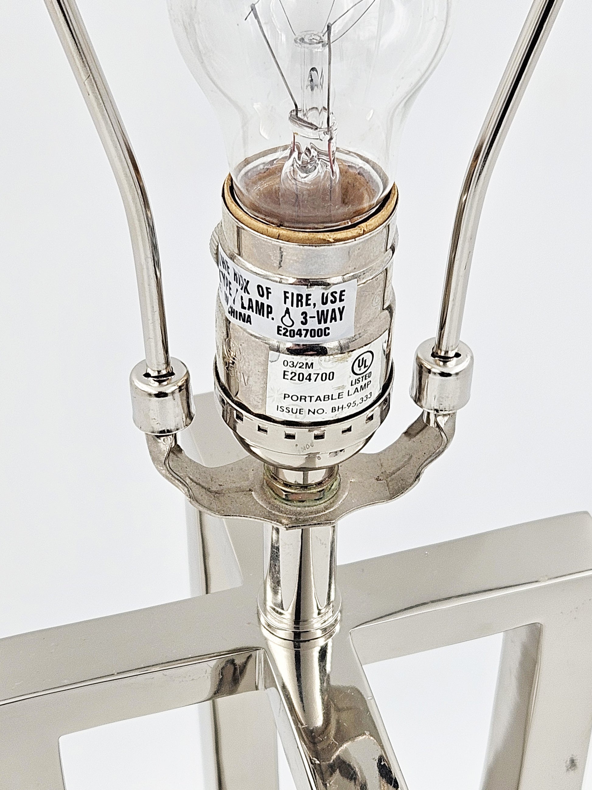 Designer Stiffel Sleek 4 Sided Tall Modernist Chrome Table Lamp Circa 1980's - image 5 of 10