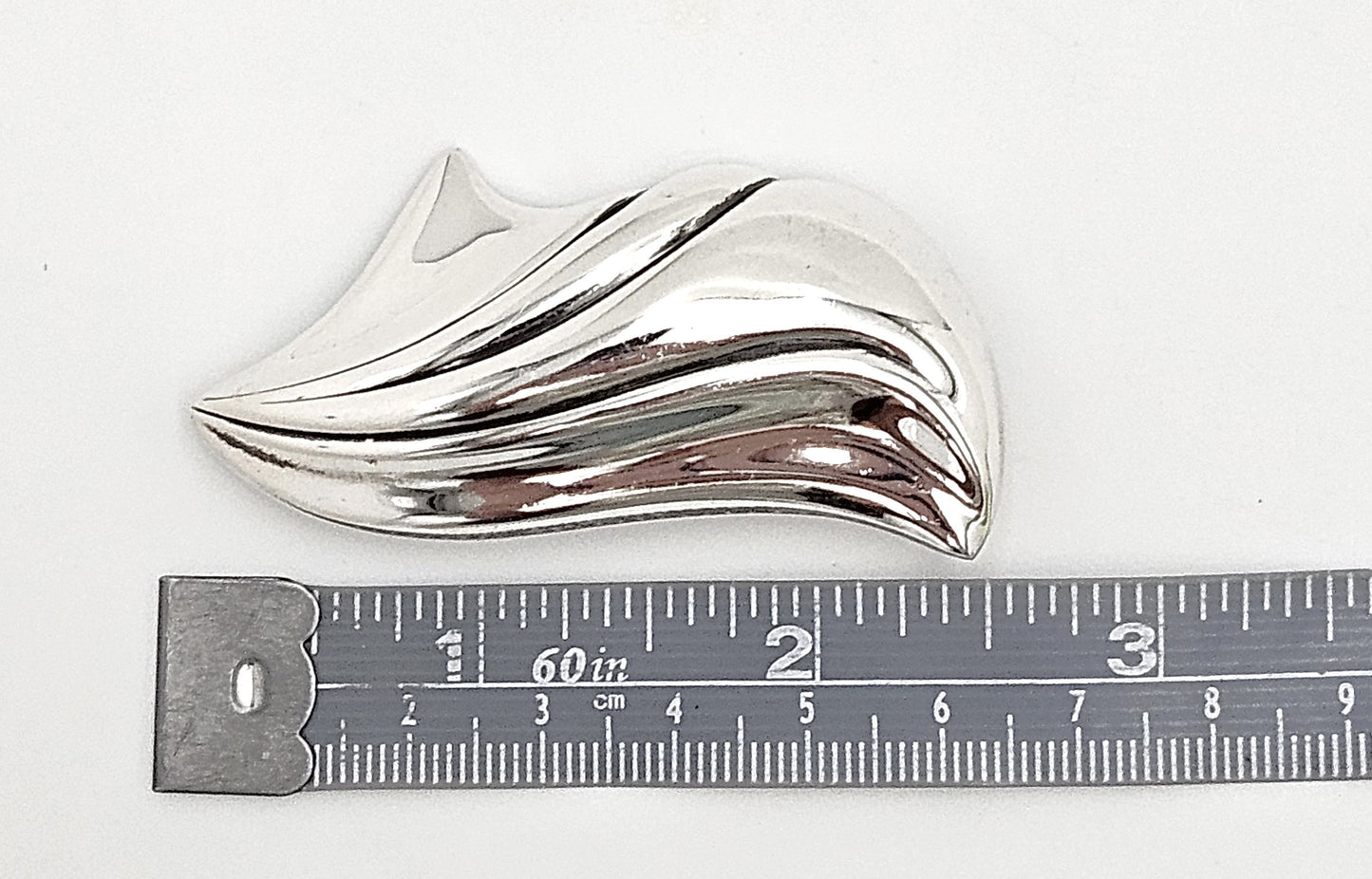 Fabulous Designer Kabana Sterling Silver Large Modernist Brooch 1980/90s - image 9 of 10
