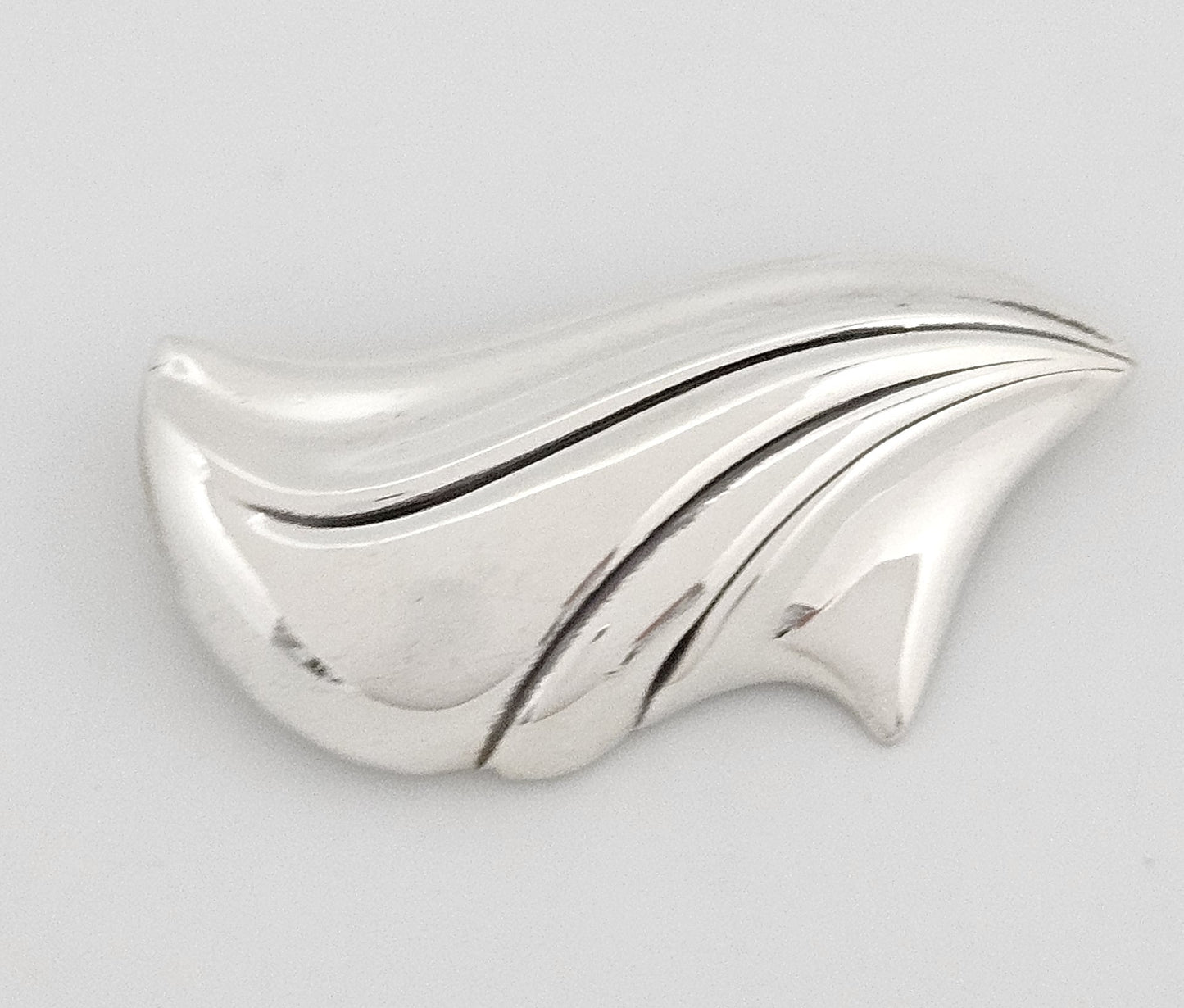 Fabulous Designer Kabana Sterling Silver Large Modernist Brooch 1980/90s - image 1 of 10