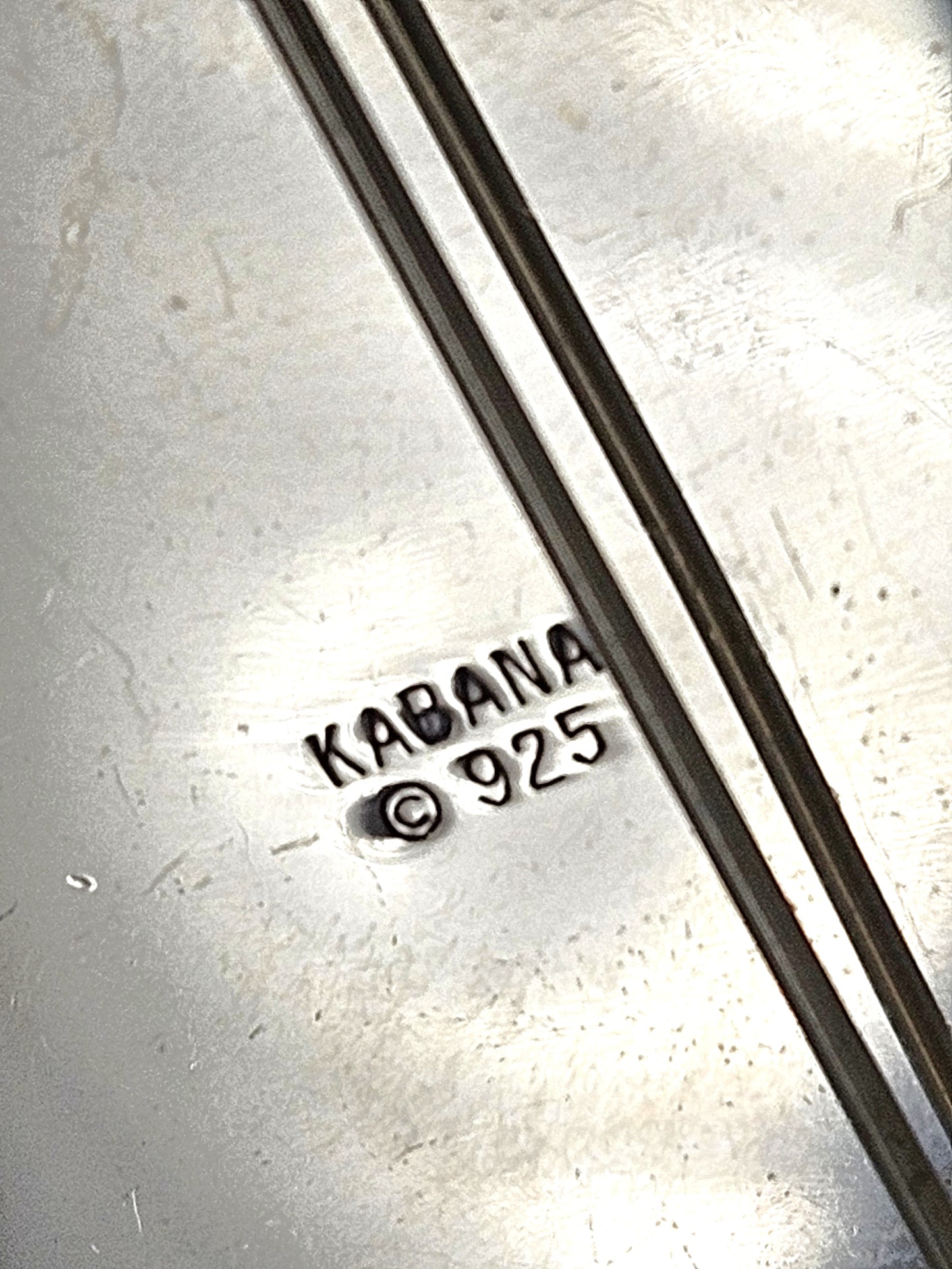 Fabulous Designer Kabana Sterling Silver Large Modernist Brooch 1980/90s - image 6 of 10