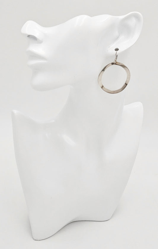 Retired Ippolita Italy Sterling Modernist Wavy Circle Bracelet Earrings Set Mint, silver, sterling silver - image 2 of 8