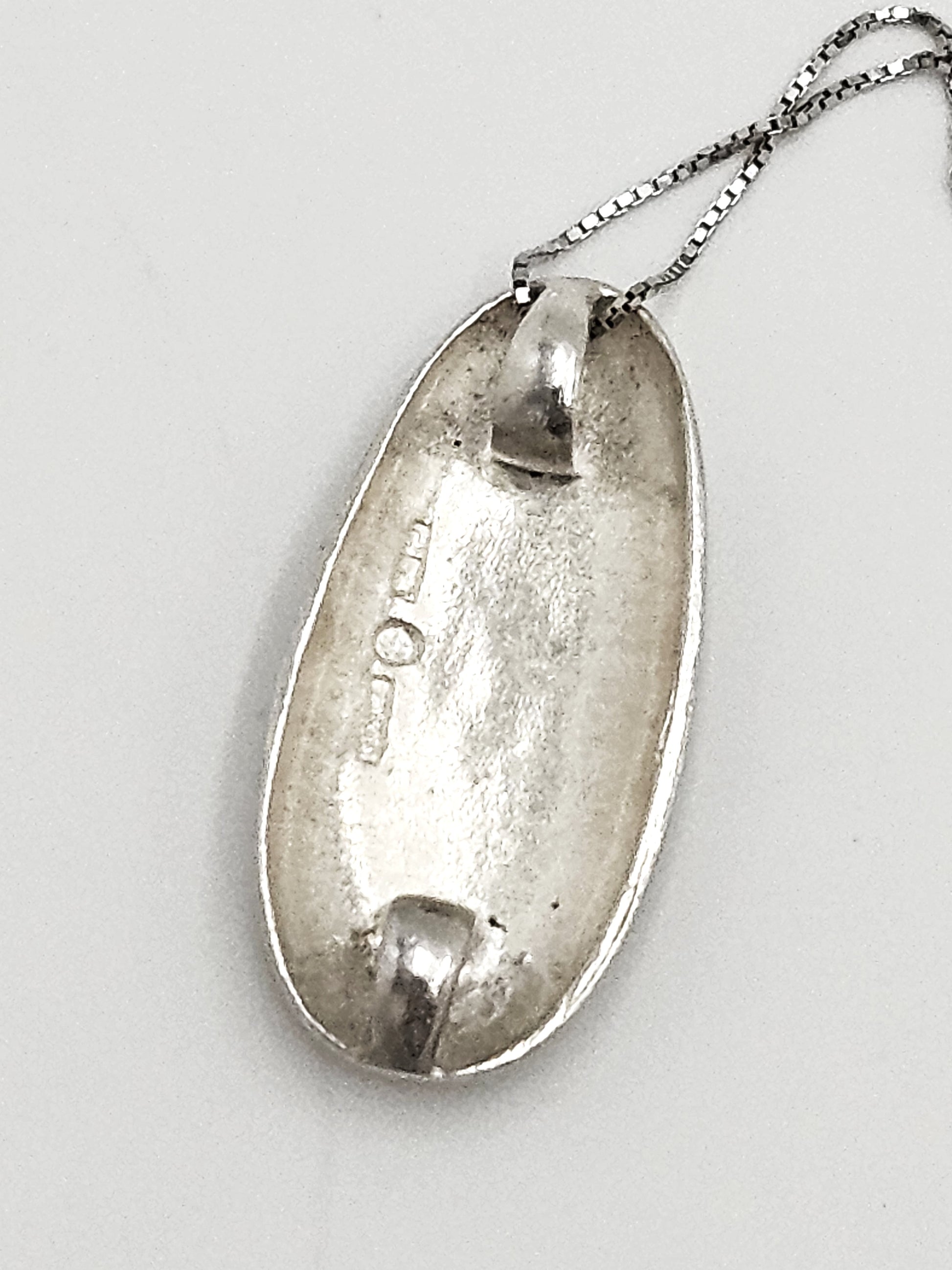 Italian Designer Paloma Canivet Sterling Enamel Modernist Necklace 1970/80s, silver, multicolor, white - image 6 of 8