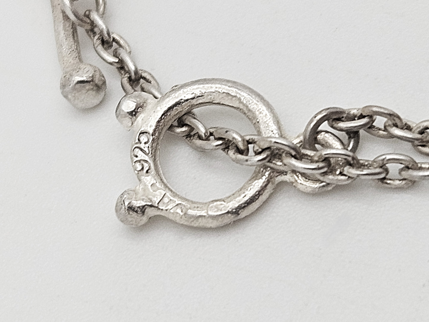 Kalevala Koru Finland Sterling XL 3D Articulating Viking Ship Necklace 1960's