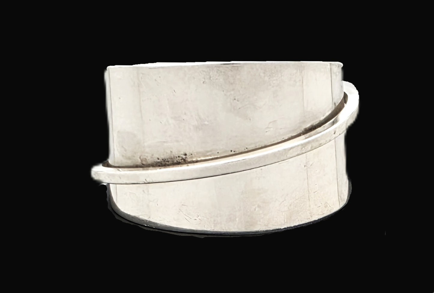 Ikonisk Designer Henry Steig Sterling Abstrakt Modernistisk Studiemanchet Sjælden 1950'er