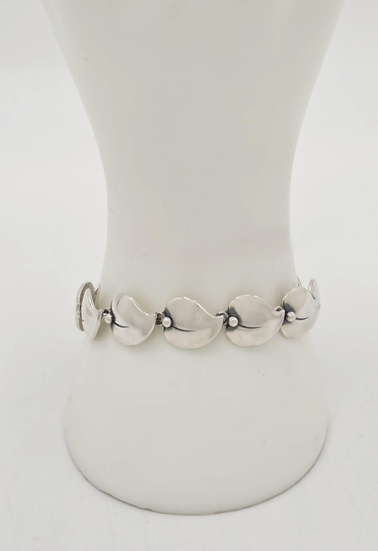 Niels Erik From of Denmark Sterling Modernist Link Bracelet Circa 1940s/1950s