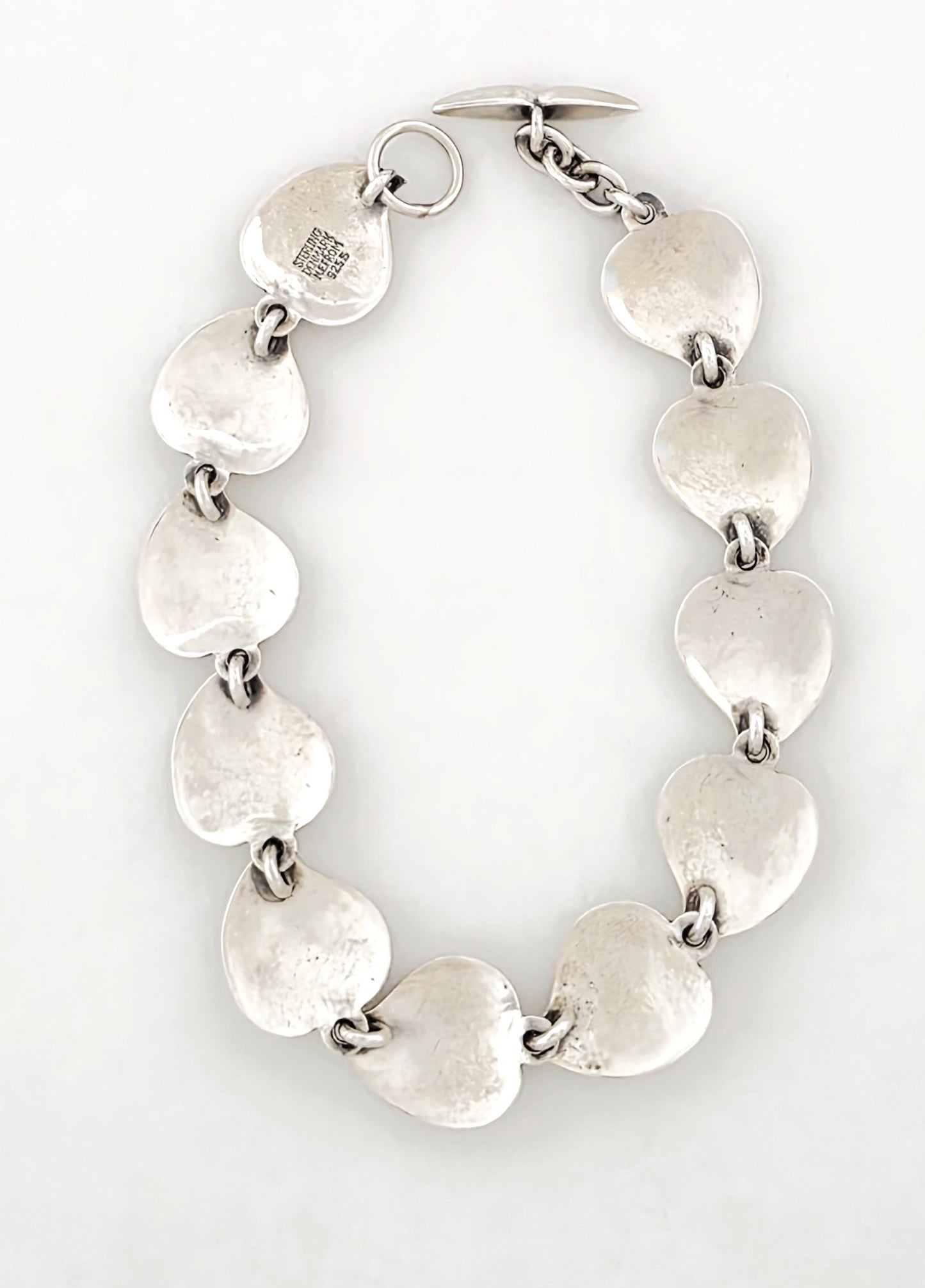 Niels Erik From of Denmark Sterling Modernist Link Bracelet Circa 1940s/1950s