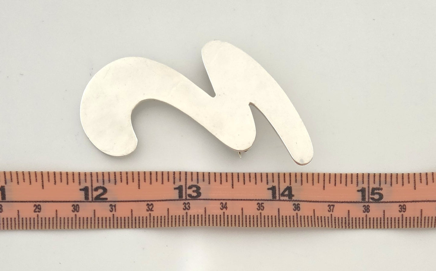 Fremragende Alicia Taxco 950 Sterling modernistisk stor statement-broche fra 1980'erne