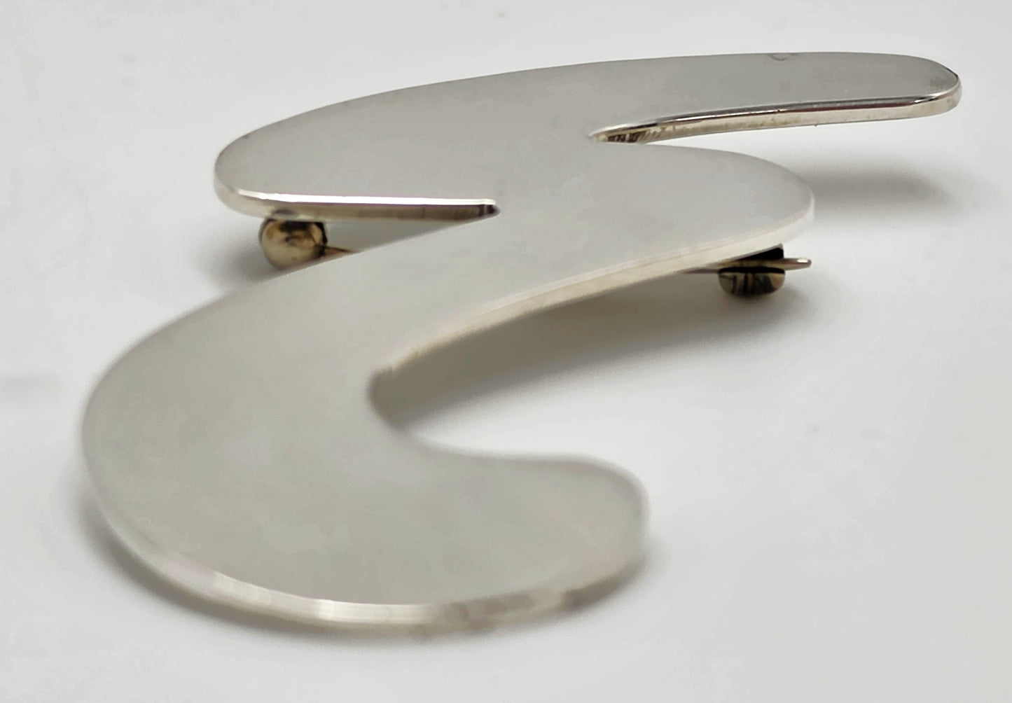 Fremragende Alicia Taxco 950 Sterling modernistisk stor statement-broche fra 1980'erne