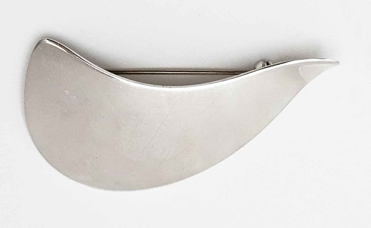 Dansk designer Arne Johansen retro modernistisk sterling sølvbroche 1950'erne