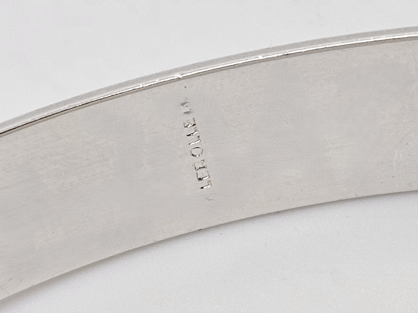 Alain Lerolle Jewelry French Designer Alain LeRolle Sterling Silver Modernist Bracelet