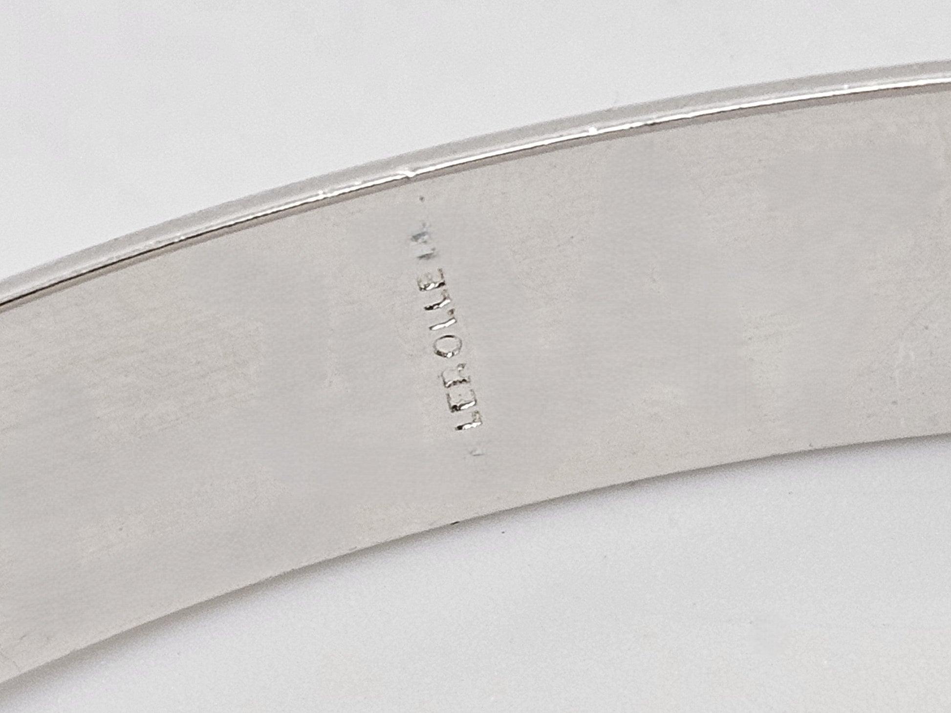 Alain Lerolle Jewelry French Designer Alain LeRolle Sterling Silver Modernist Bracelet