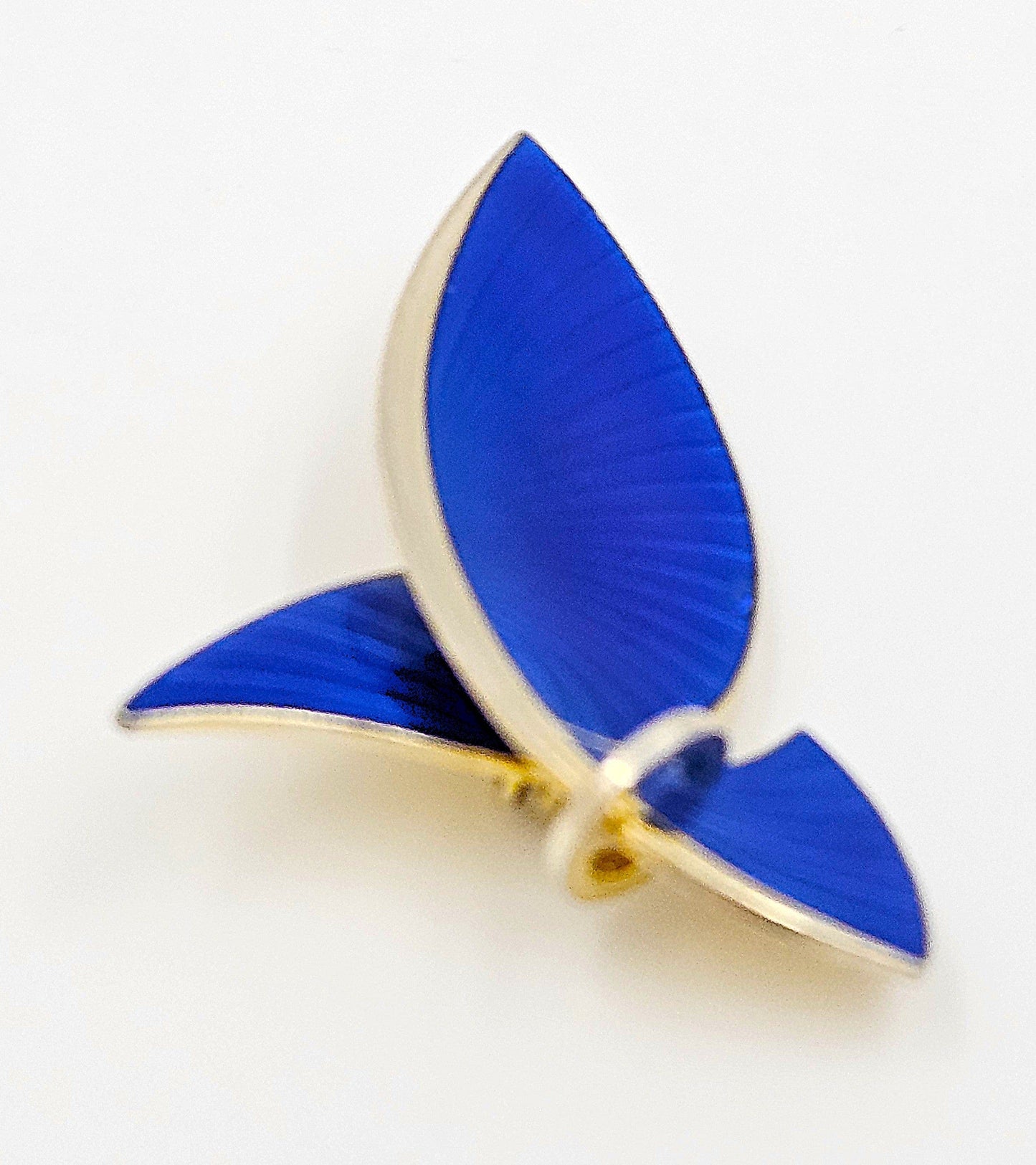 Albert Scharning Jewelry Albert Scharning Norway Sterling & Enamel Large Modernist Brooch 1930-40s