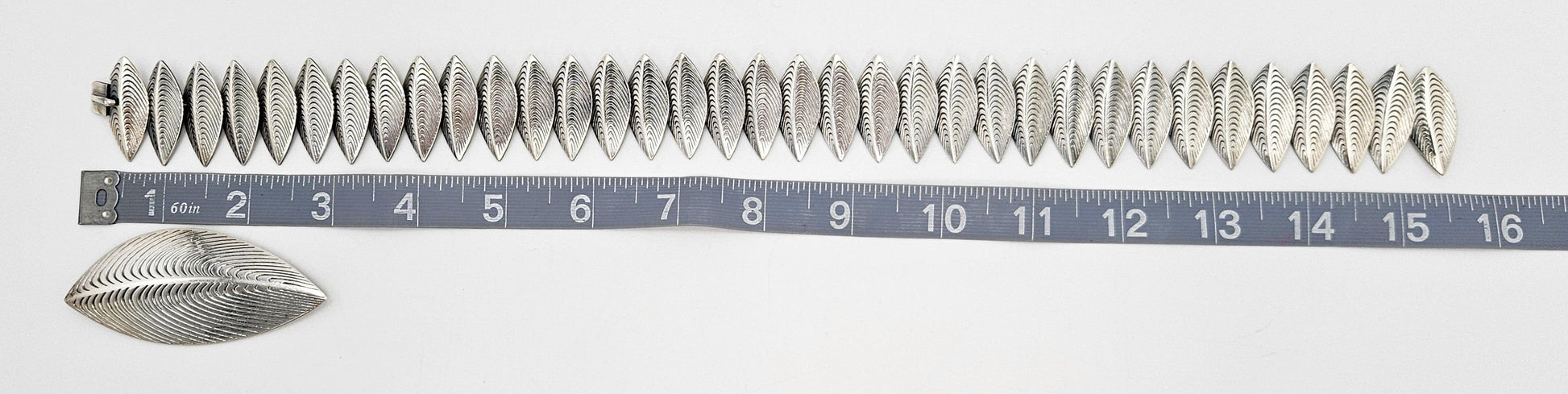 Anton Michelsen Jewelry Rare Eigil Jensen for Anton Michelsen Denmark Sterling Necklace Brooch Set 1950s