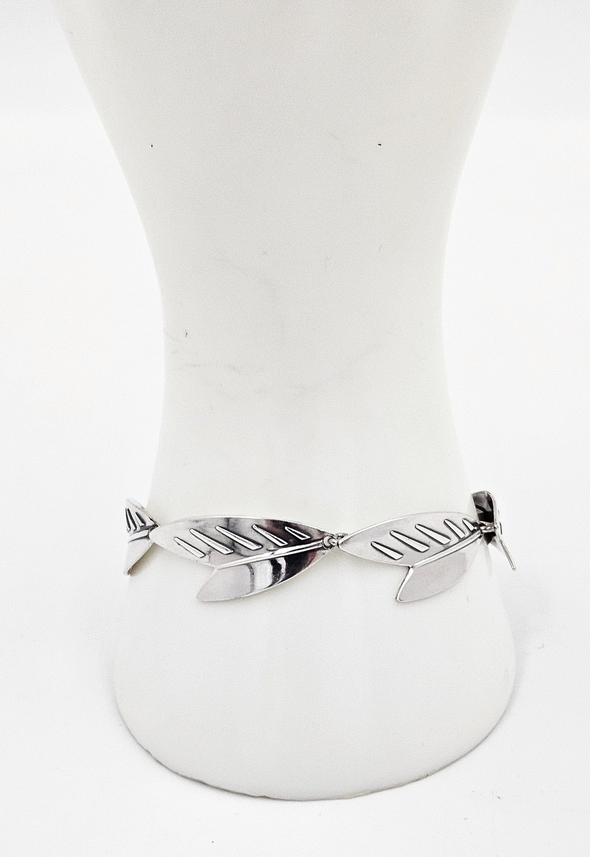 Arne Johansen Jewelry Arne Johansen Denmark Retro Modernist Sterling Silver Panel Link Bracelet 60s