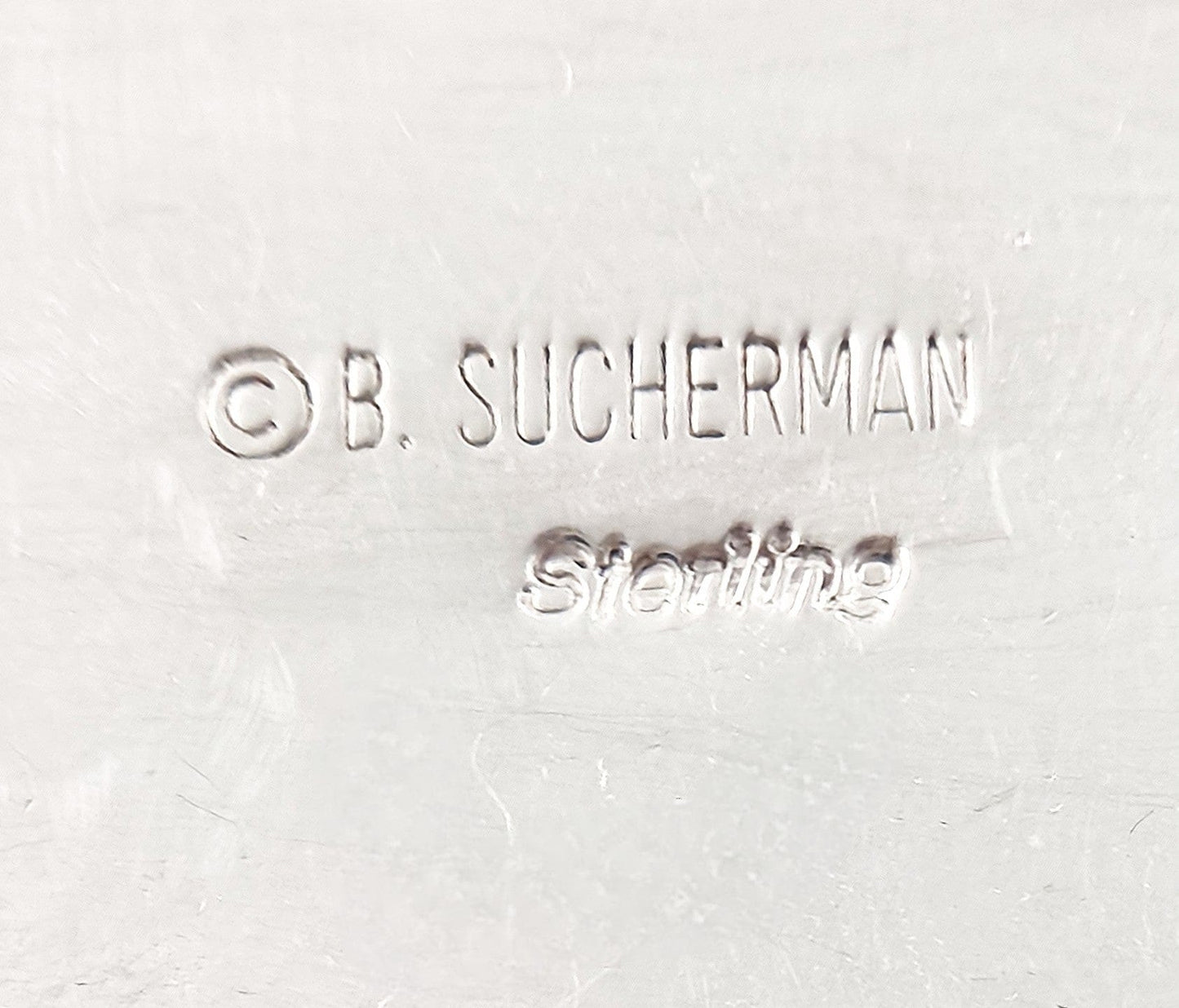 Barbara Sucherman Jewelry Designer Sucherman Sterling Abstract Modernist Long Articulating Brooch '80s