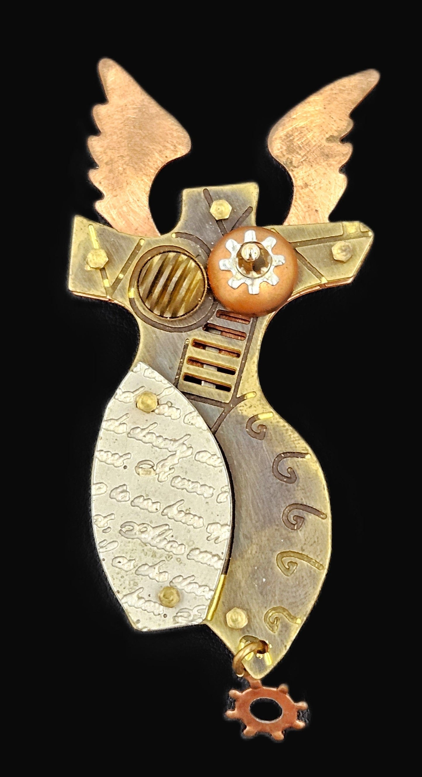 Beth Piver Jewelry Superb Beth Piver Unique Techno Romantic Goddess Angel Torso Brooch