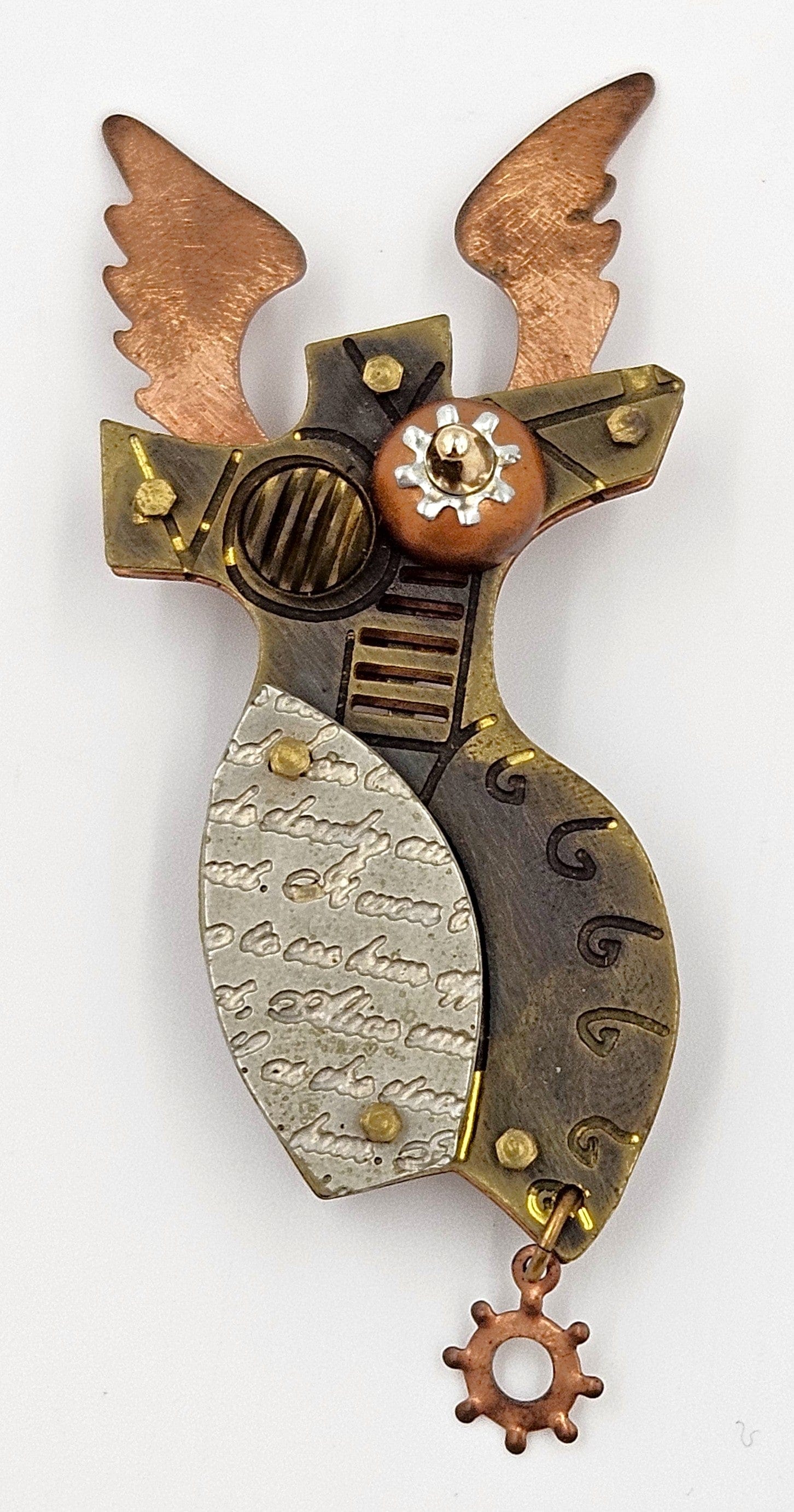 Beth Piver Jewelry Superb Beth Piver Unique Techno Romantic Goddess Angel Torso Brooch