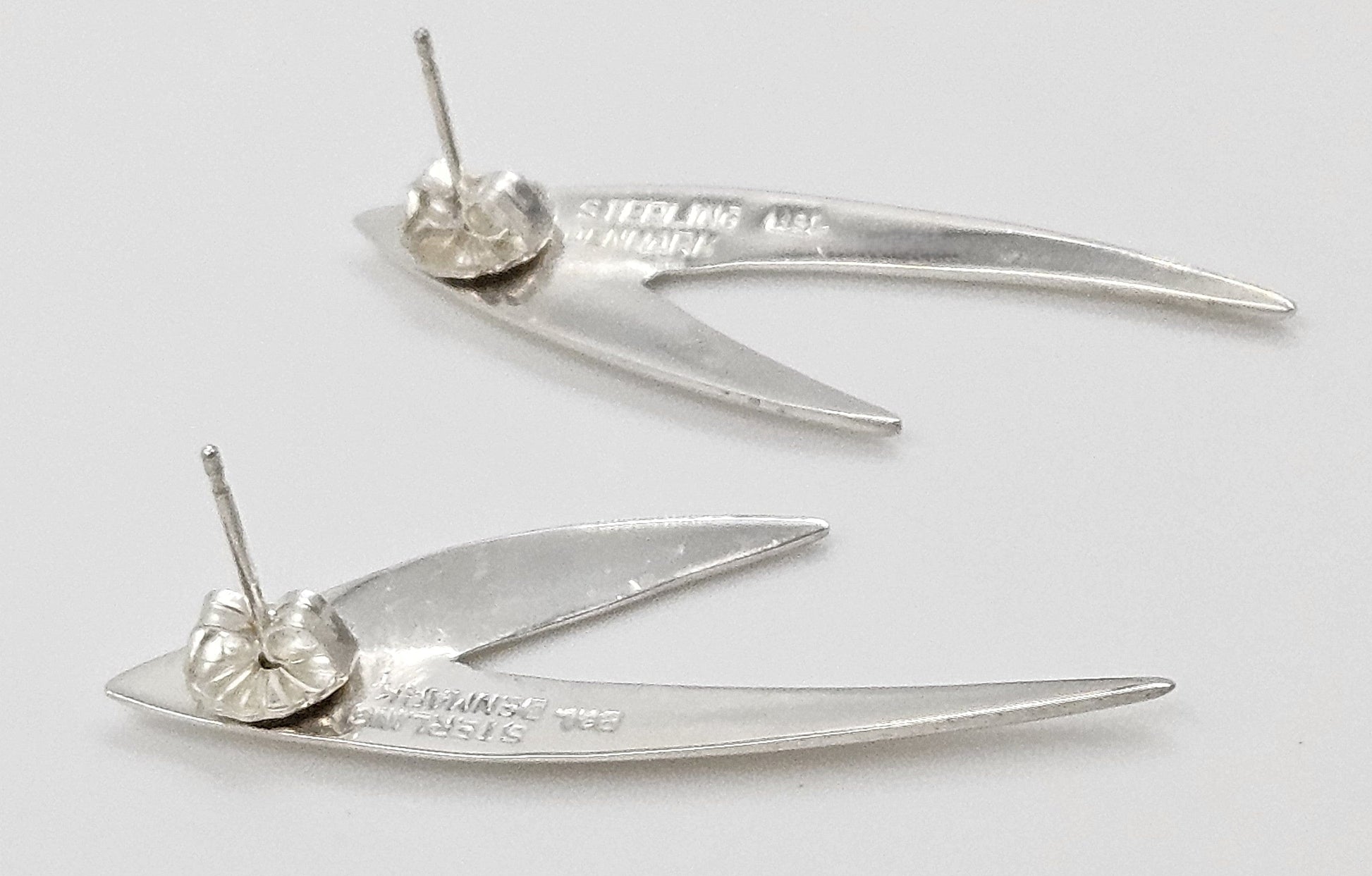 Borresen Lassen Jewelry Børresen Lassen B&L Denmark Sterling 3D Retro Atomic Brooch Earring Set 50s