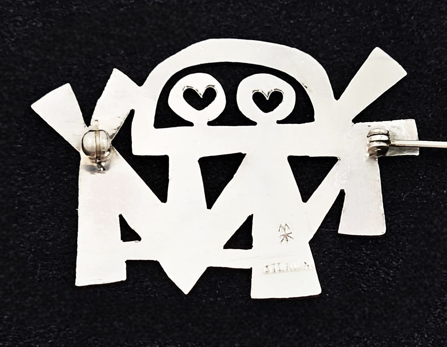 Charles Mik Stousland Jewelry Charles Mik Stousland Sterling Abstract Modernist Brooch 1980s