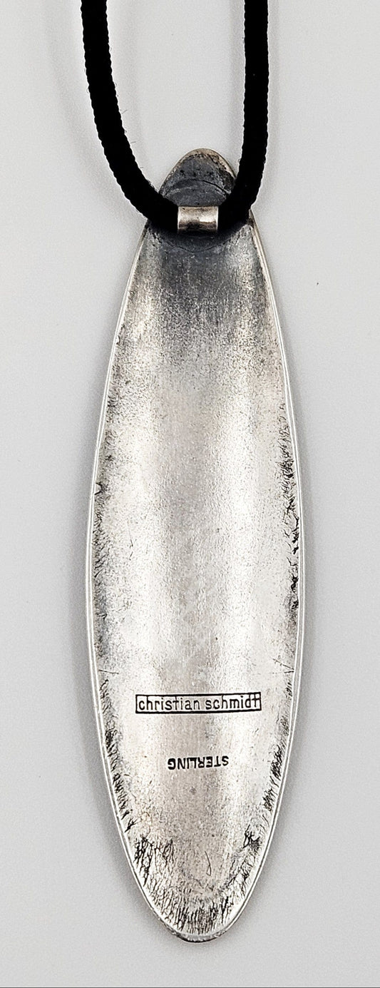 Christian Schmidt Jewelry Rare Designer Christian Schmidt Sterling Modern Naturalist Necklace 1950/60s