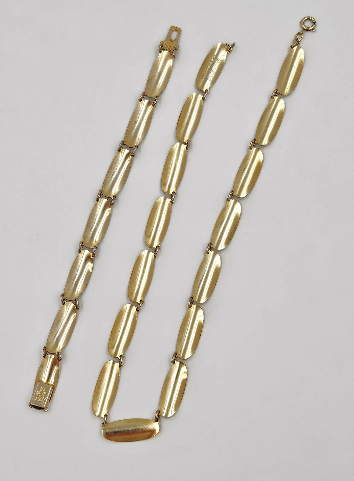 David Andersen Jewelry David Andersen Norway Sterling Enamel Modernist Necklace Bracelet Set 1950s