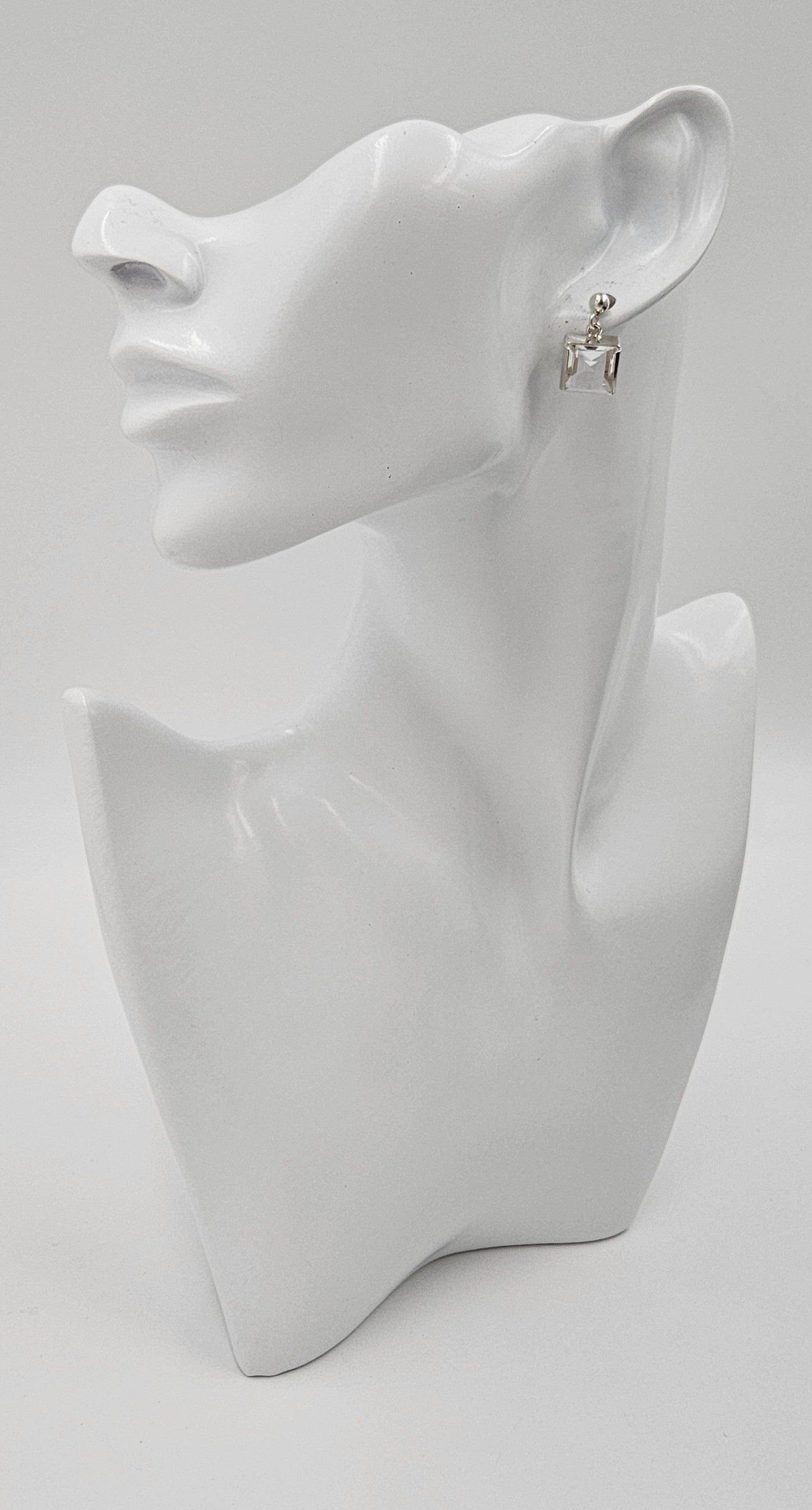 David Andersen Jewelry David Andersen Sterling Clear Quartz Necklace Earrings Set