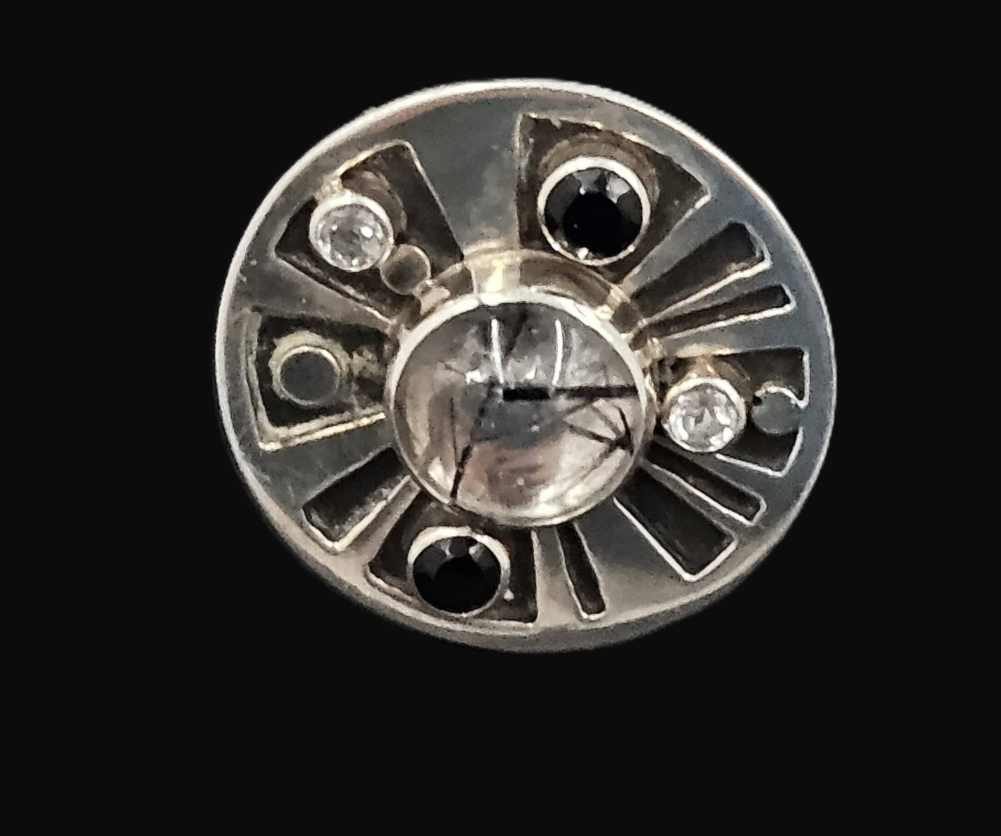 Echo of the Dreamer Jewelry Superb Echo of the Dreamer Sterling  Large Cocktail Ring 1990's
