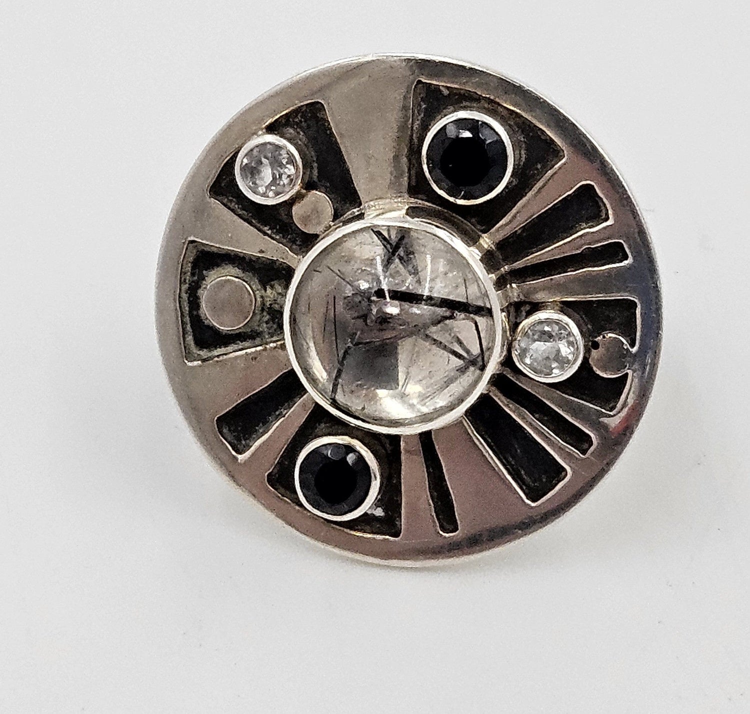 Echo of the Dreamer Jewelry Superb Echo of the Dreamer Sterling  Large Cocktail Ring 1990's