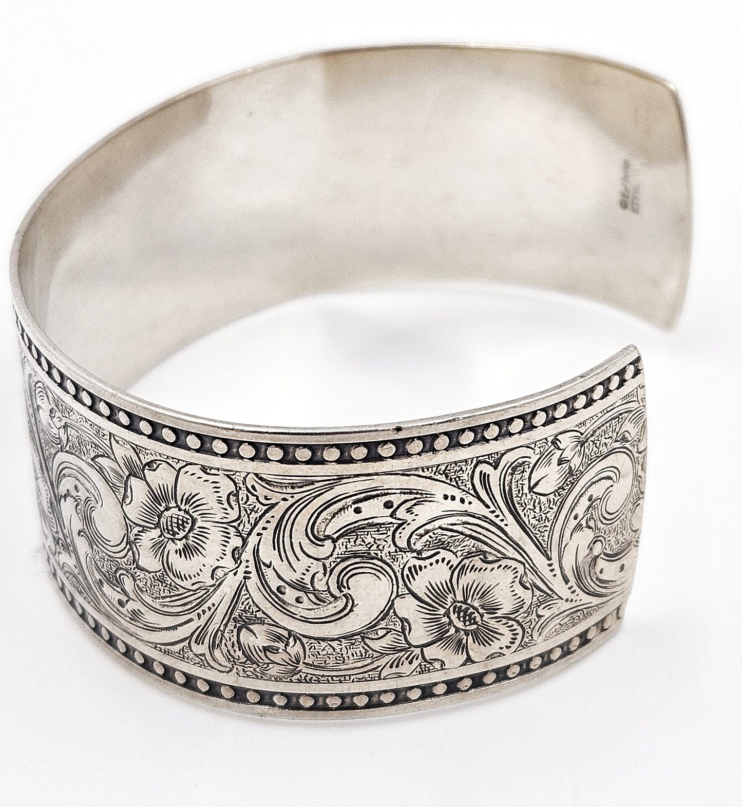 Ed Levin Jewelry Designer Ed Levin Sterling Cuff Bracelet 1960s