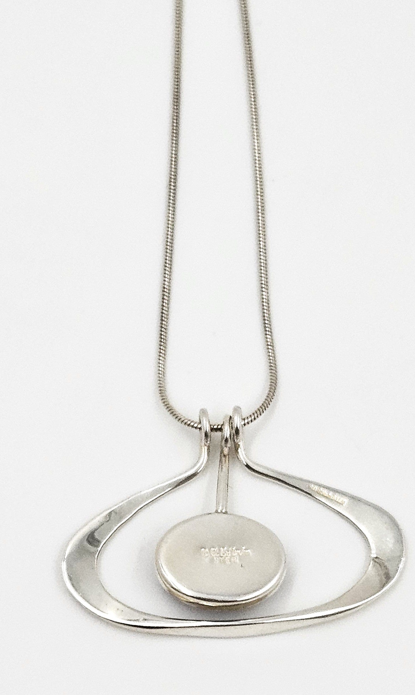 Ed Levin Jewelry Retired Ed Levin Modernist Articulating Sterling & Lapis Lazuli Necklace 1980s