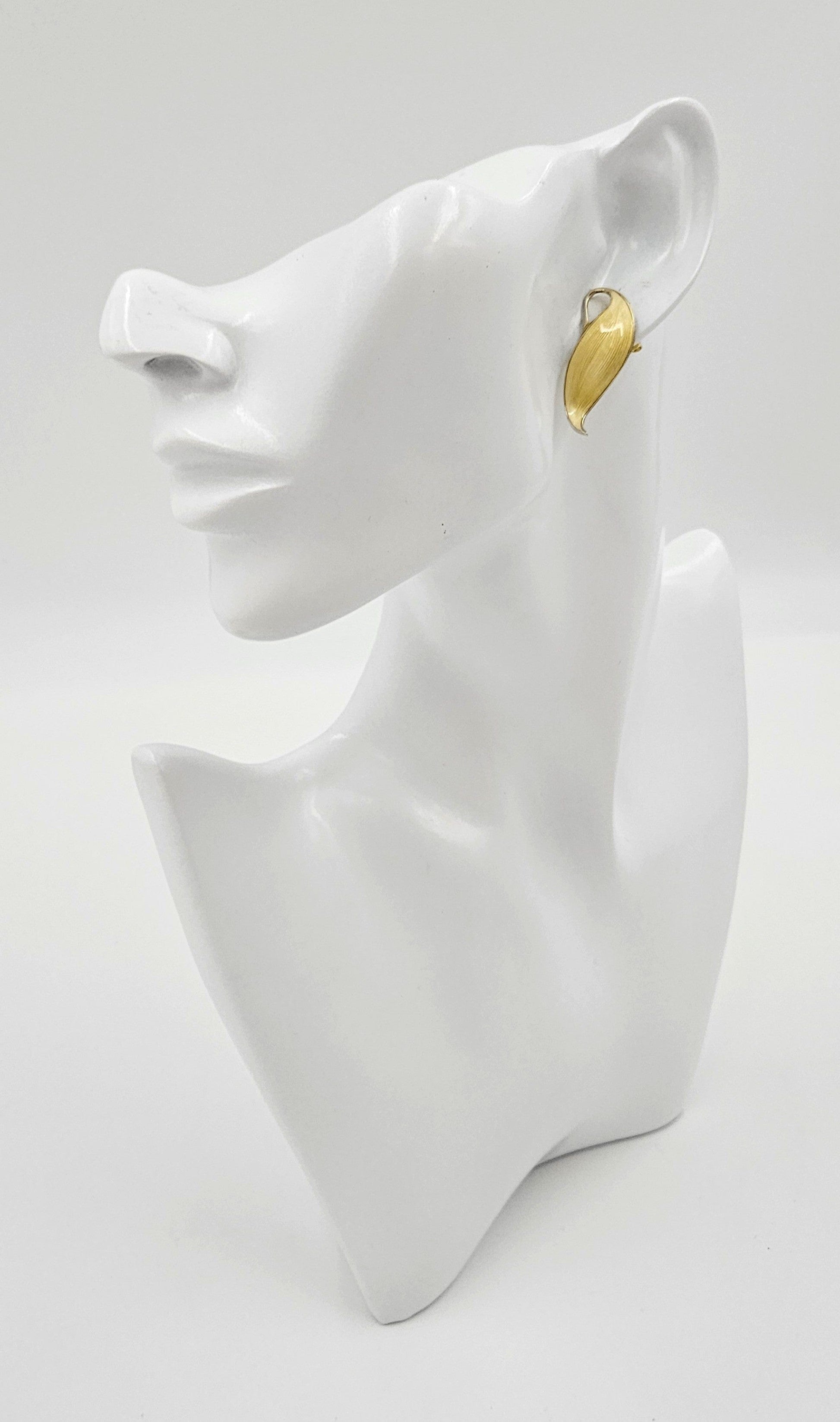 Finn Jensen Jewelry Rare Finn Jensen Gilt Sterling & Enamel Bracelet + Earrings Set Circa 1950s