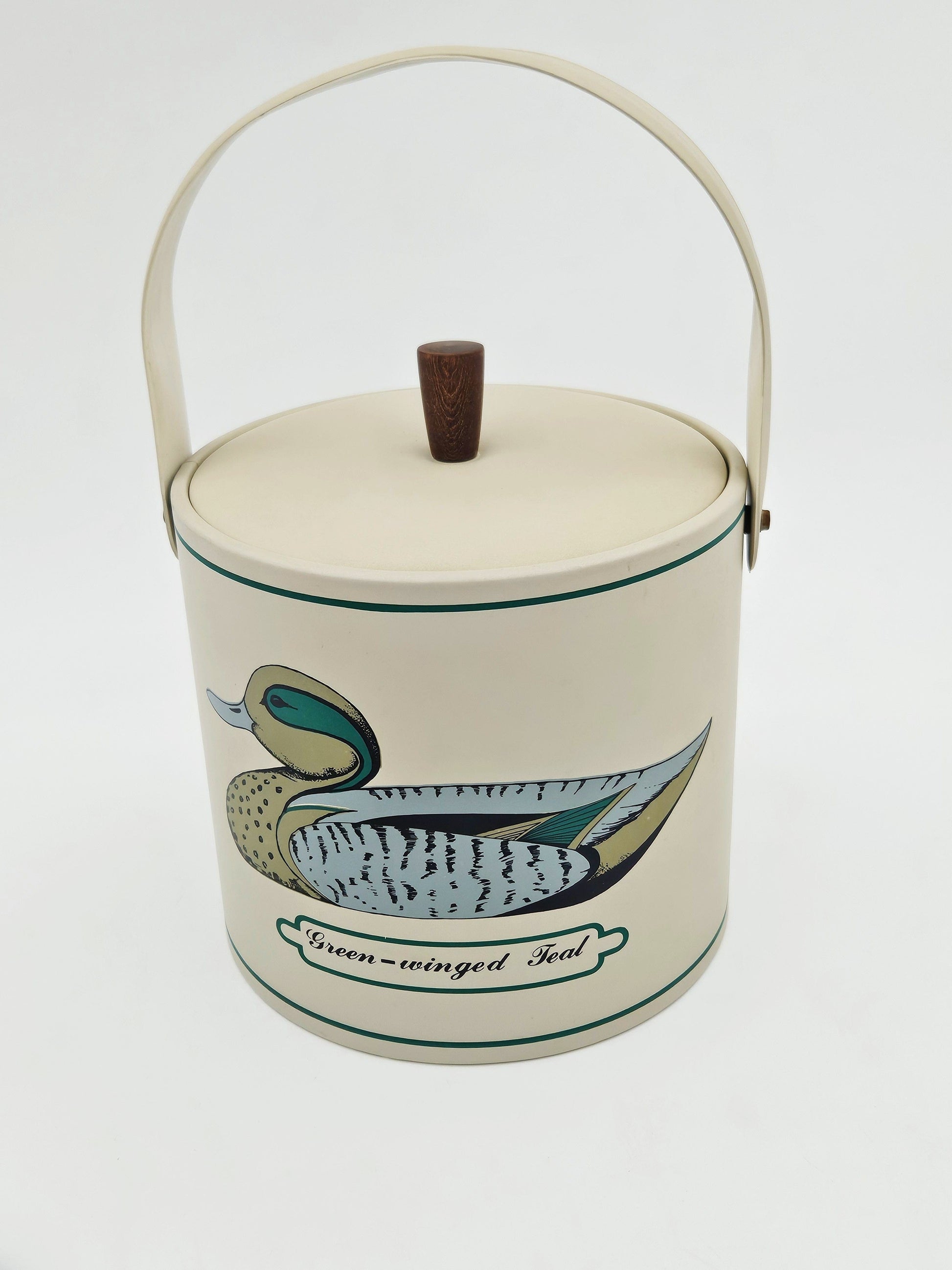 Georges Briard Serveware Rare Georges Briard Mallard Duck Tray & Ice Bucket Barware Set 1950s