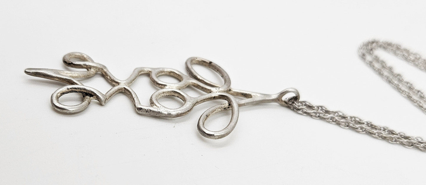 H Sterling Jewelry 925 Silver & Figural Pendant Necklace