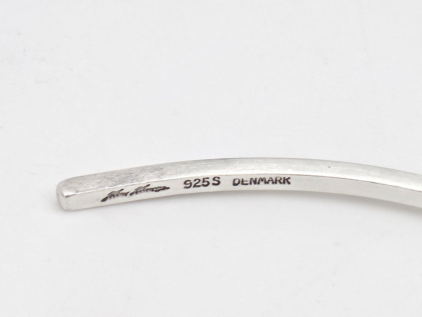 Hans Hansen Jewelry Hans Hansen Denmark Modernist Sterling V Torque Necklace 1960s