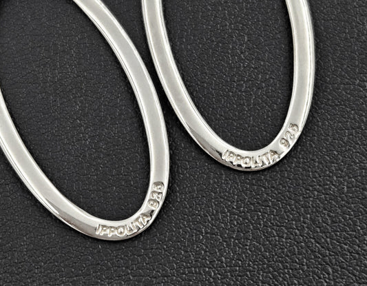 Ippolita Jewelry Designer Ippolita Italy Sterling Modernist Earrings