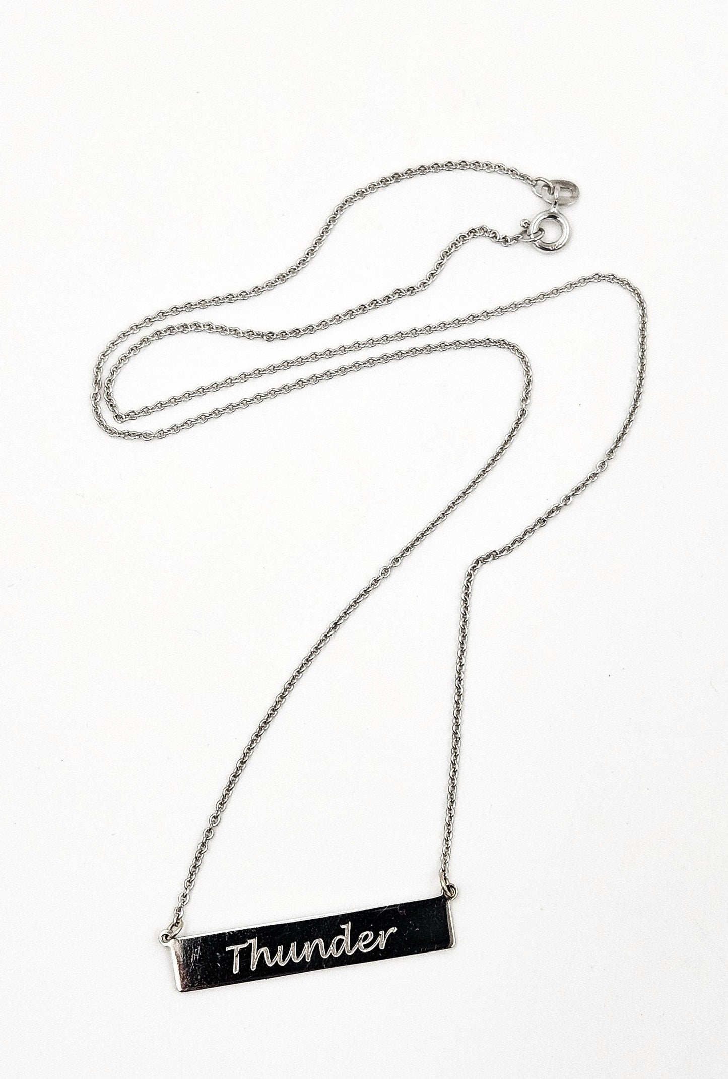 James Avery Jewelry Retired James Avery Sterling 14K Gold Bar Pendant Necklace