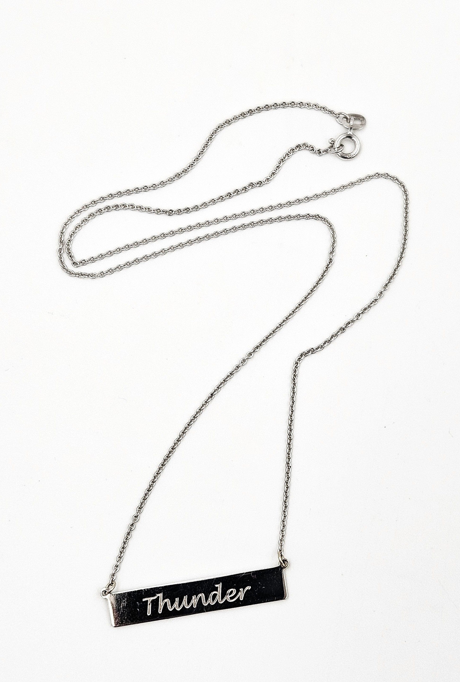 James Avery Jewelry Retired James Avery Sterling 14K Gold Bar Pendant Necklace