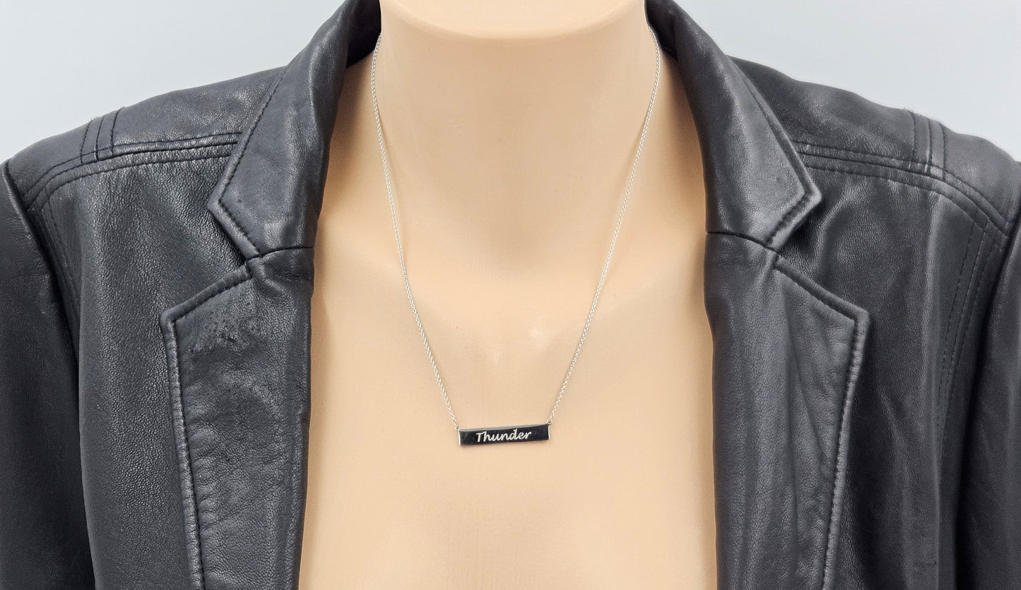 James Avery Jewelry Retired James Avery Sterling 14K Gold Bar Pendant Necklace