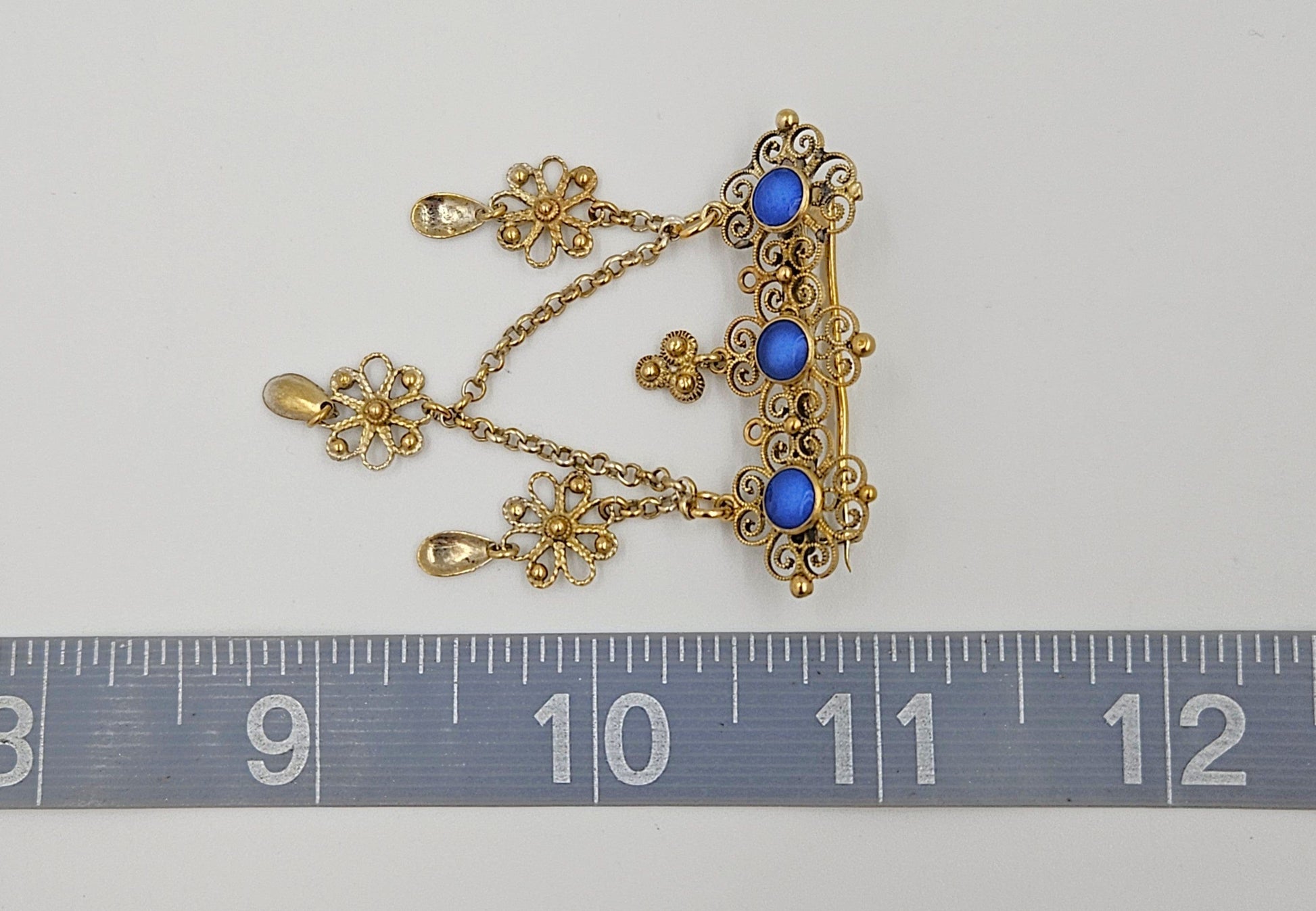 Marius Hammer Jewelry RARE 930SS Enamel Marius Hammer Norway Brooch Over 100 y/o!