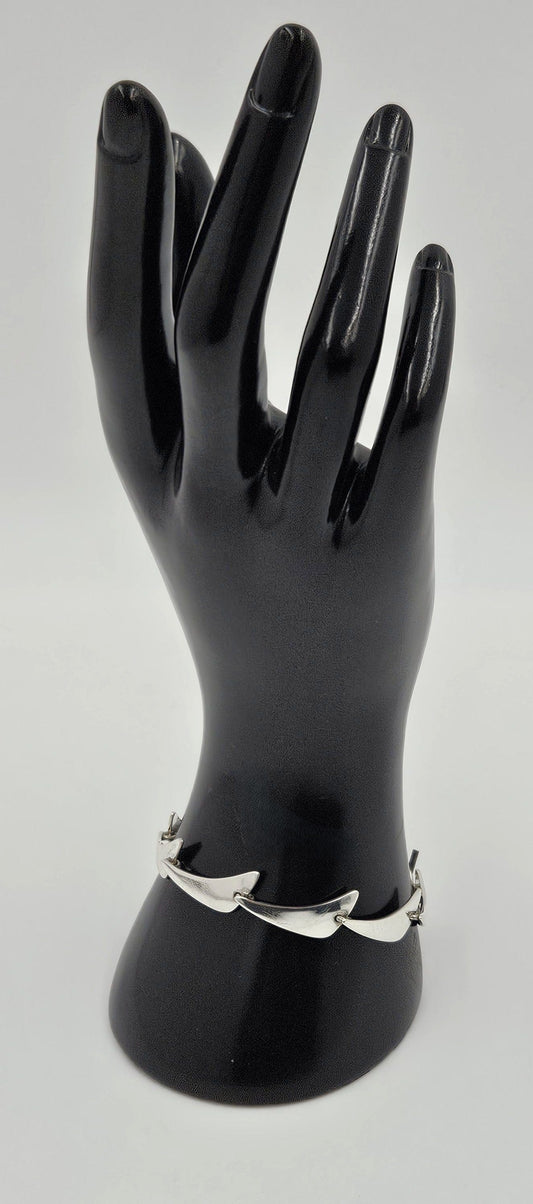 Niels Erik From Jewelry Danish Designer Niels Erik From Sterling Modernist Link Bracelet Circa 1950s