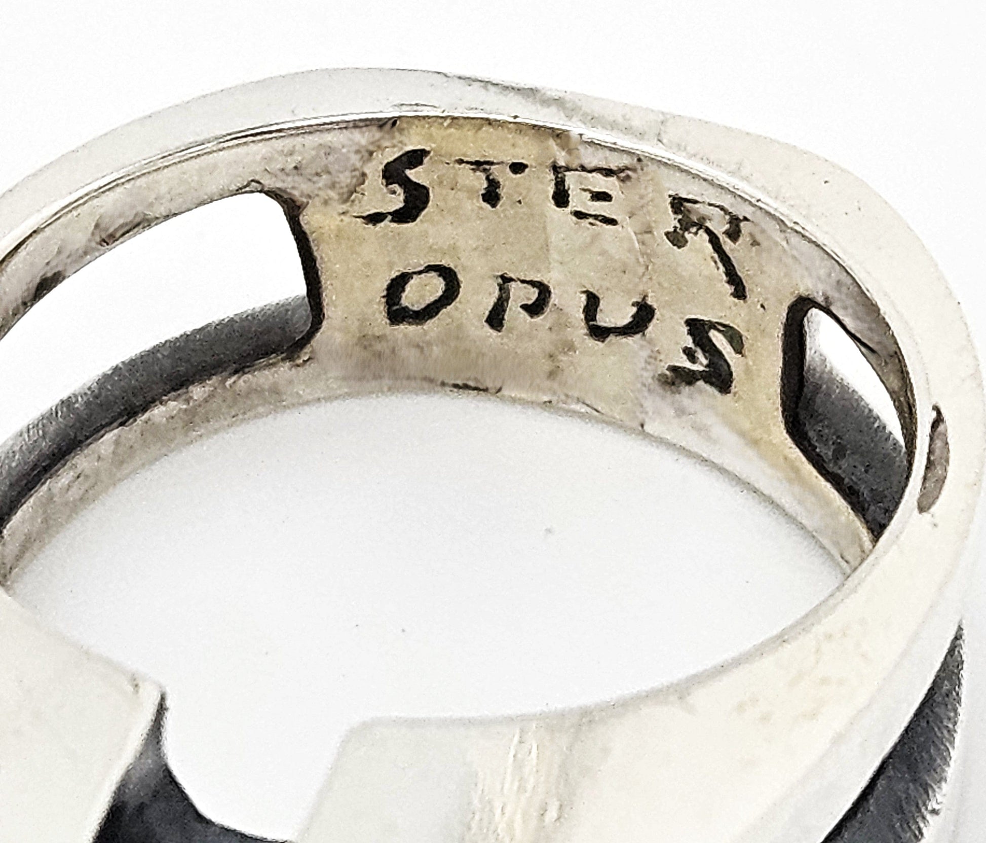 Opus Sterling Jewelry French Canadian Designer OPUS Sterling Abstract Modernist Ring Circa 1960/70s